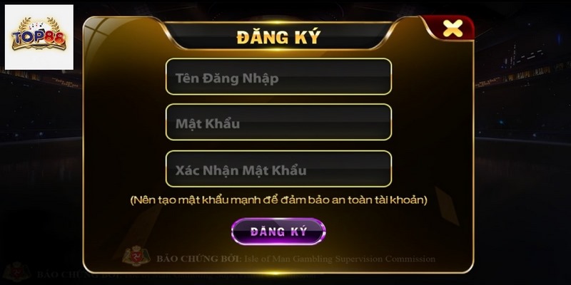 Hướng dẫn đăng ký - đăng nhập Top88